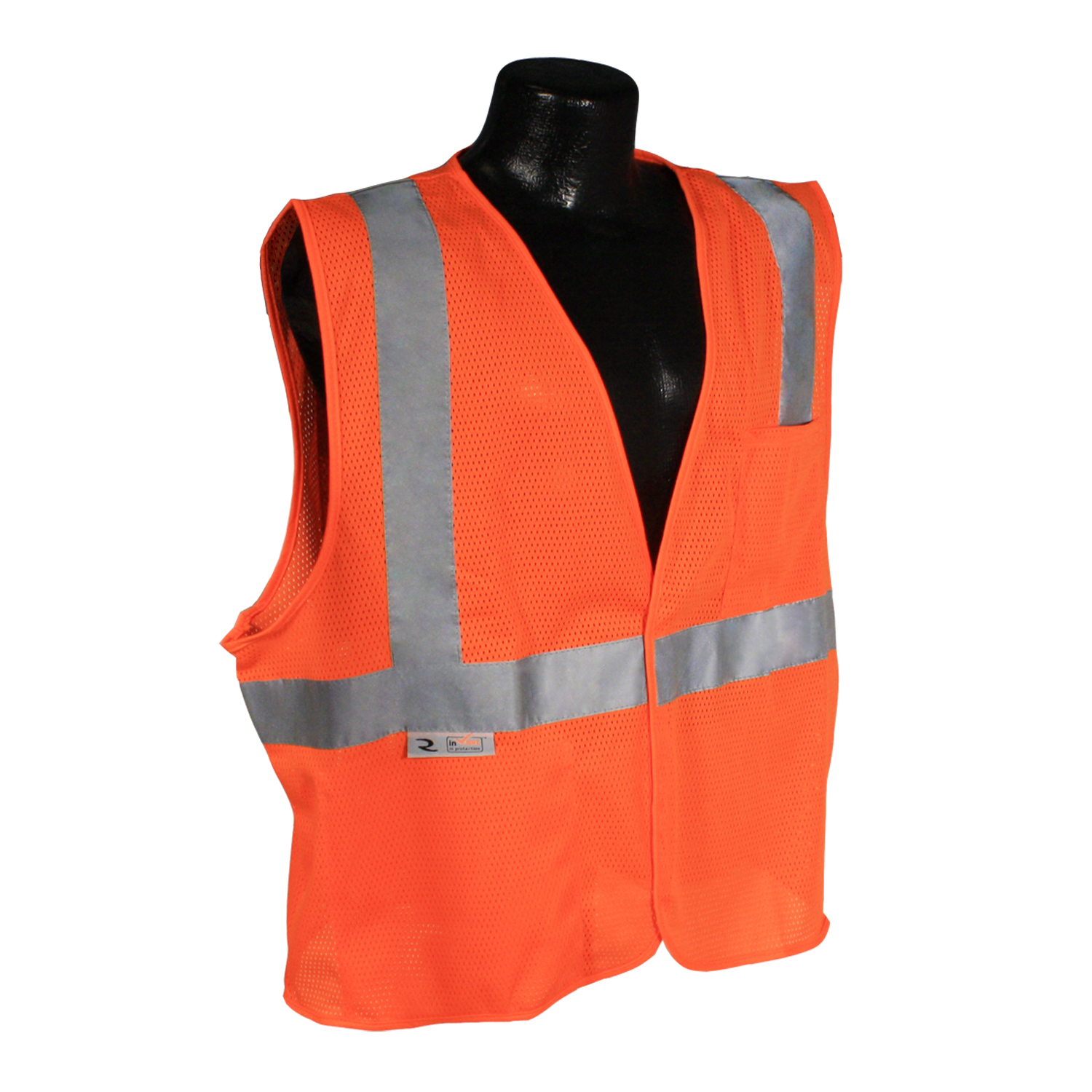 RADI SV2OMM MEDIUM ORANGE MESH VEST CLASS 2 VELCRO