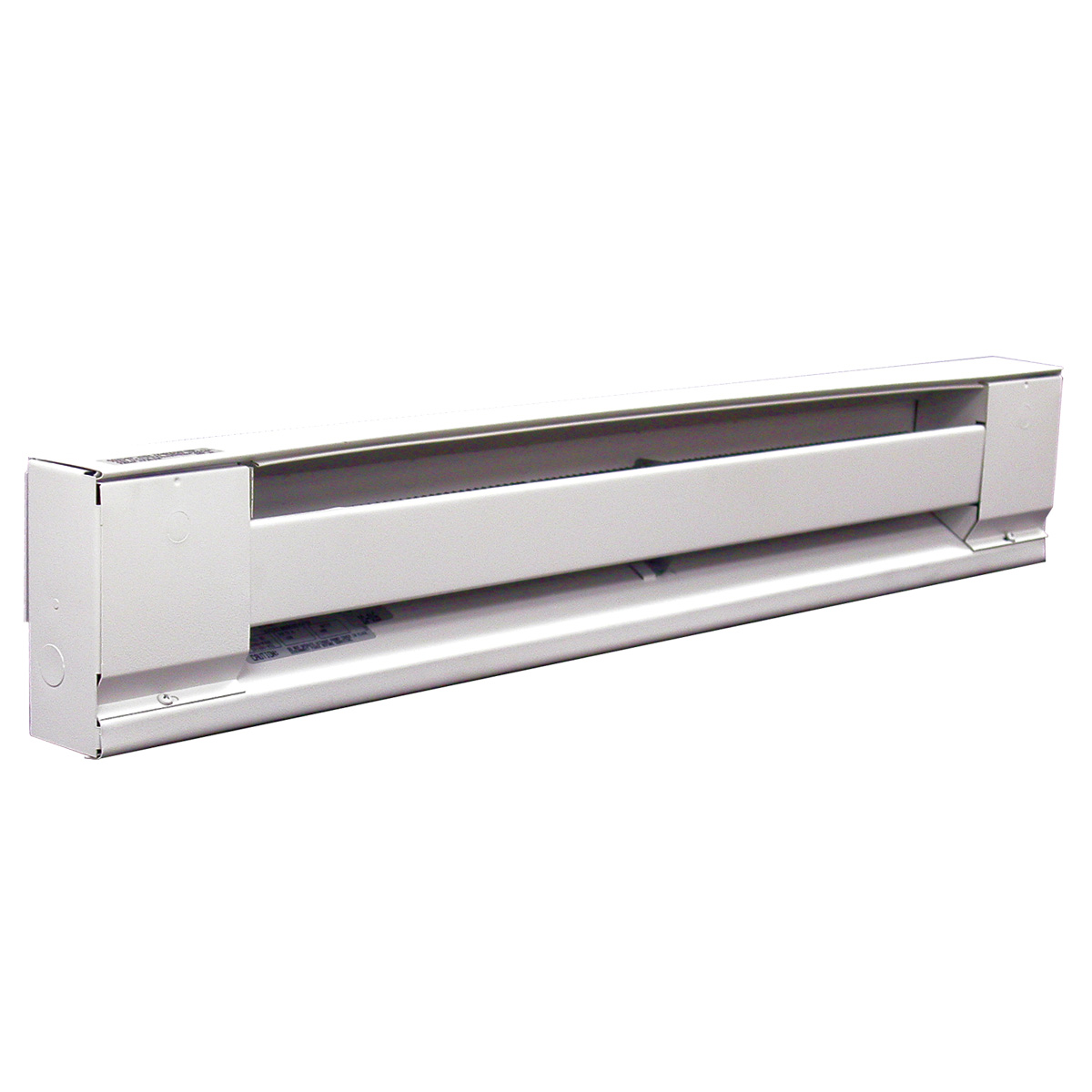 TPI E2903024SW 375W 120V 24" BASEBOARD HTR, STEEL ELEMENT, WHITE 6X24X2.5