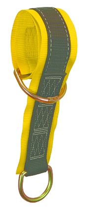 FALLTECH 7372 6' MULTI-PURPOSE PASS THROUGH-WEB PASS THROUGH ANCHOR SLING WITH 2 D-RINGS AND 3" WEAR PAD