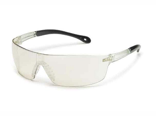 GWAY 440M STARLITE SQUARED, CLEAR TEMPLES, CLEAR IN/OUT MIRROR LENS SAFETY GLASSES