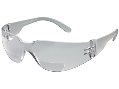 GWAY 46MC15 STARLITE MAG, CLEAR TEMPLES, CLEAR LENS, 1.5 DIOPTER SAFETY GLASSES