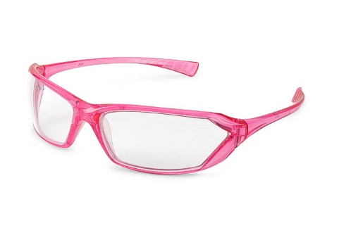 GWAY 23PK80 METRO, PINK FRAME, CLEAR LENS SAFETY GLASSES
