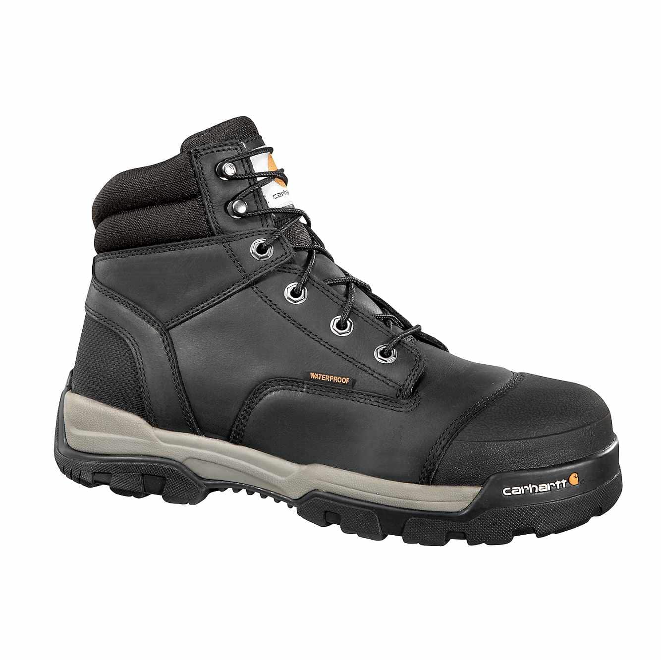 CARH CME6351-BLKOT-9M ENERGY 6" BLACK COMP BLACK OIL TANNED LEATHER CEMENT CONSTRUCTED WITH CARHARTT RUBBER OUTSOLE COMPOSITE TOE MENS