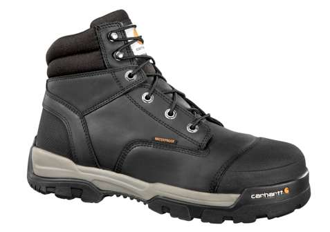 CARH CME6351-BLKOT-13M ENERGY 6" BLACK COMP BLACK OIL TANNED LEATHER CEMENT CONSTRUCTED WITH CARHARTT RUBBER OUTSOLE COMPOSITE TOE MENS