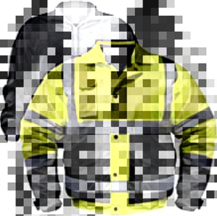 OTOL UHV563X-5X-YB 5X YELLOW HIGH VISIBILITY BOMBER JACKET W/ZIP OUT LINER CLASS 3