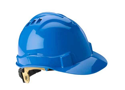 GWAY 72103 SERPENT, UNVENTED BLUE SHELL, PIN-LOCK SUSPENSION SAFETY HELMET