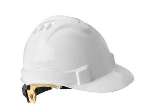 GWAY 72100 SERPENT, UNVENTED WHITE SHELL, PIN-LOCK SUSPENSION SAFETY HELMET