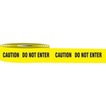 ACCUFORM MPT703 CAUTION DO NOT ENTER TAPE YELLOW 3" X 1000FT (8RLS/CS)