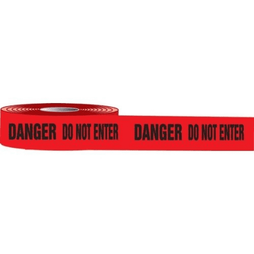 ACCUFORM MPT701 DANGER DO NOT ENTER TAPE RED 3" X 1000FT (8RLS/CS)