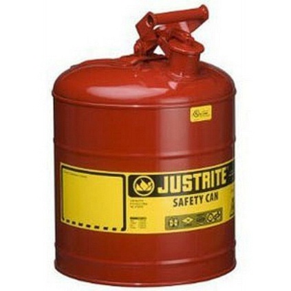 JUSTRITE 7150100 5G/19L SAFE CAN RED FOR USE WITH GASOLINE