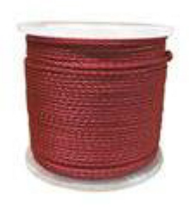 SLING HBP316-RED 3/16" DIA. X 1000' SPOOL OF HOLLOW BRAID POLYPROPYLENE ROPE COLOR RED