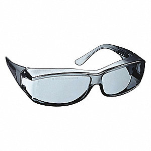 ELVEX SG-57G OVR-SPECS III GREY HC/PC UNI-LENS, ADJUSTABLE TEMPLES, FITS OVER RX FRAMES UP TO 140MM