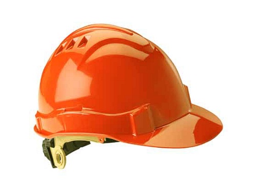 GWAY 72204 SERPENT, UNVENTED ORANGE SHELL SAFETY HELMET, CAP STYLE (UNVENTED, CLASS E) ORANGE SHELL, RATCHET SUSPENSION SAFETY HELMETS