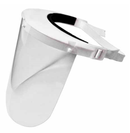 PYRA S1000 MEDICAL SHIELD CLEAR POLYCARBONATE 1EA = ONE HEADGEAR AND 5 SHIELDS **HEALTH & SAFETY GUIDELINES PROHIBIT RETURNS OR REFUNDS**