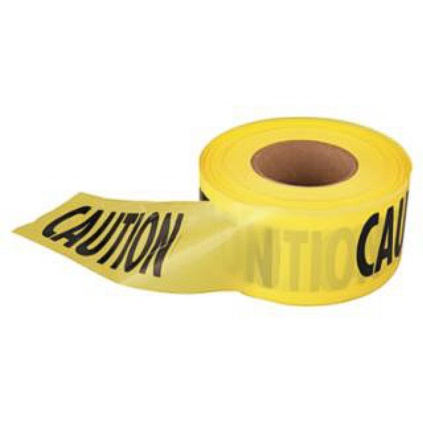 EMPIRE-LEVEL 272-71-1001 SAFETY BARRICADE TAPE 3" X 1000' YELLOW CAUTION 