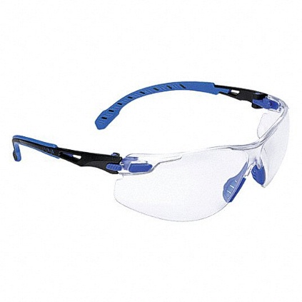3MST VC220AF CCS PROTECTION EYEWEAR CLEAR POLYCARBONATE LENS ANTI-FOG CLEAR PLASTIC FRAME LIGHT BLUE TEMPLE + 2.0 DIOPTER