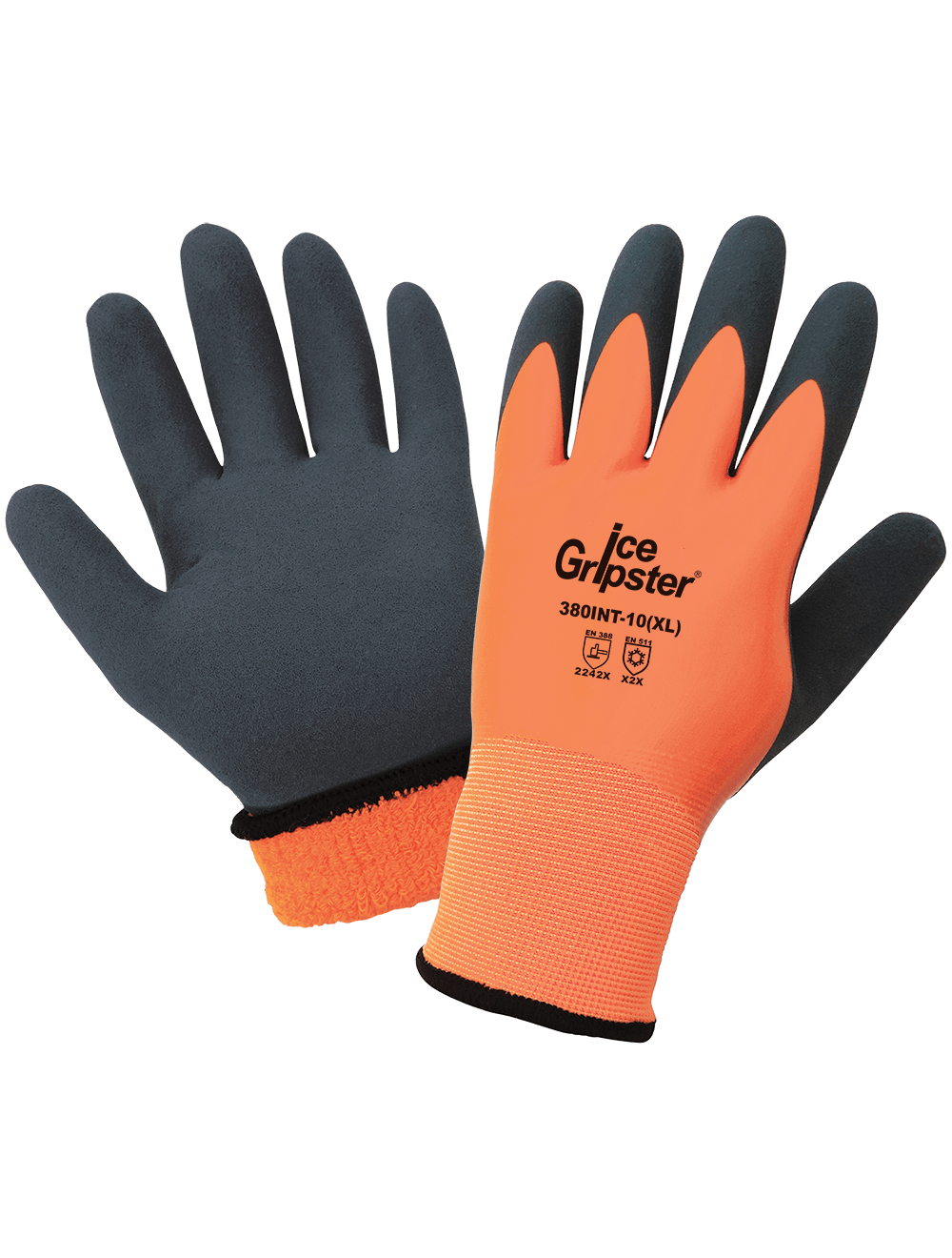 GLOGLOVE 380INT-9 HIGH-VISIBILITY DOUBLE-DIPPED LOW TEMPERATURE GLOVES LARGE