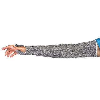 SGLV KTAG1T18TL TENACTIV SLV - GREY TAPERED KNIT, SINGER LAYER, 18IN ****WITH THUMBHOLE**** ASTM 2, LARGE