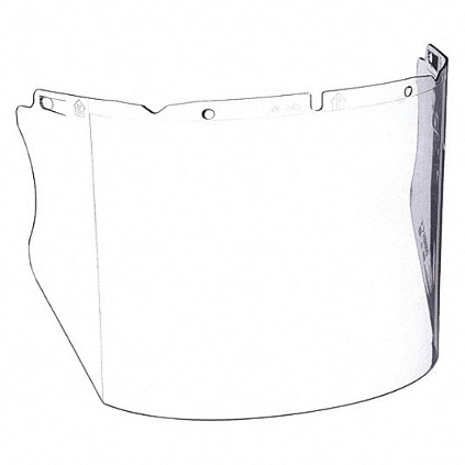 MSA 454-10115840 VISOR POLY CARB CLEAR .060 THICKNESS  