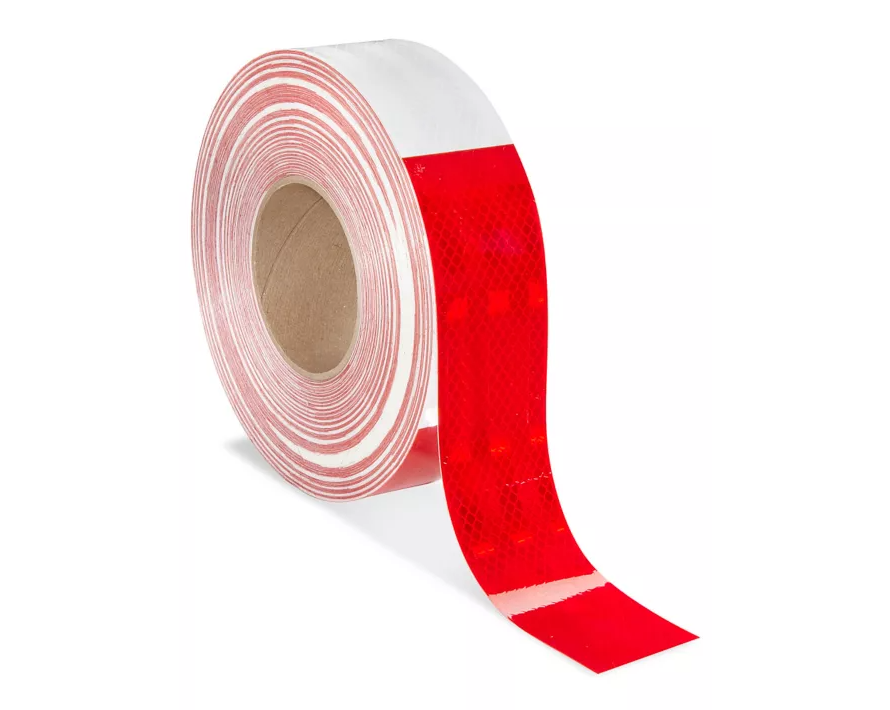 ACCUFORM PTM813RDWT REFLECTIVE TAPE (1 ROLE) RED/WHITE 2 X 15 FEET