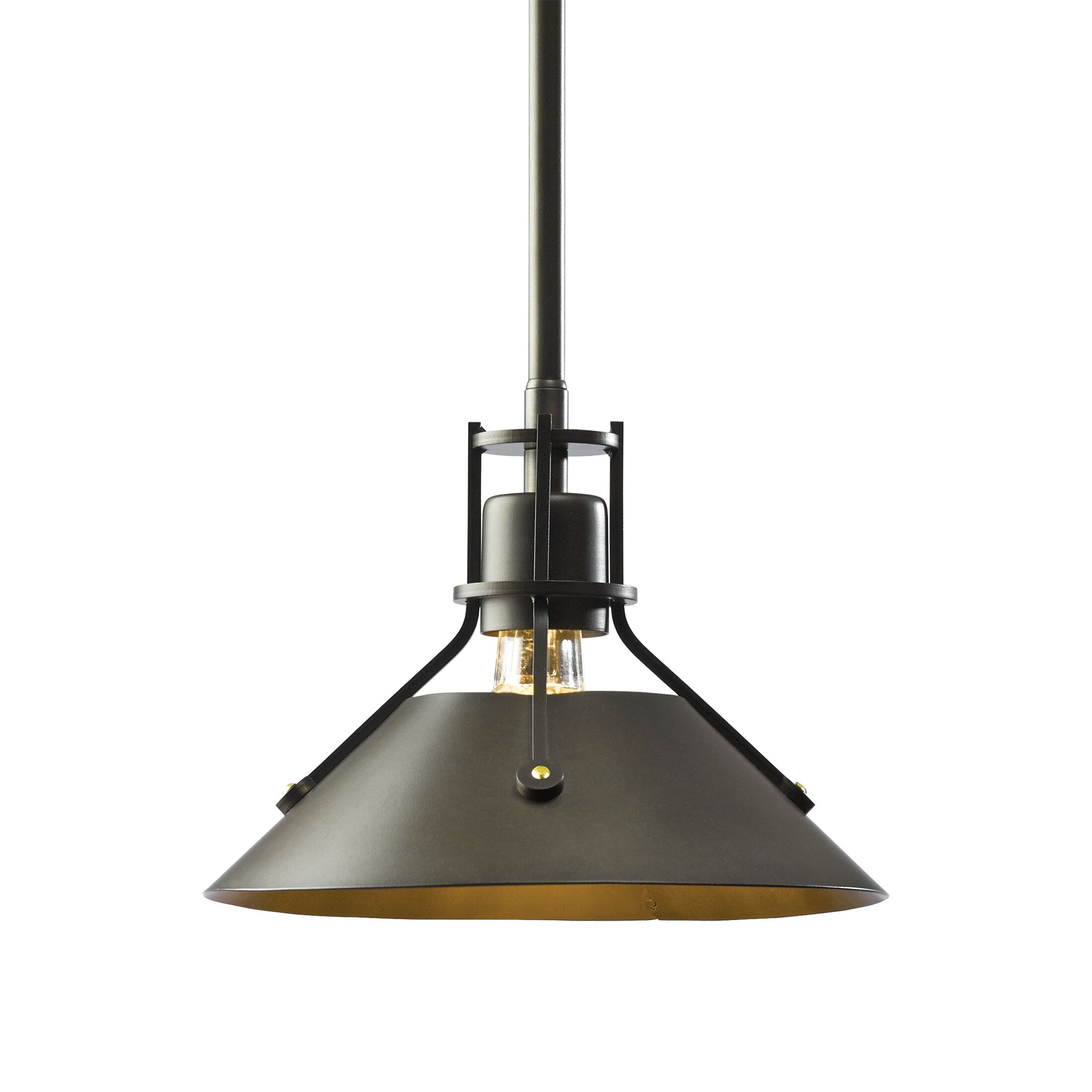 HUBB 184250-SKT-STND-10-20 BLACK BASE WITH NATURAL IRON SHADE  ADJU HGT 35.2""43.2"OAH  1 100A SHADE 7.3"H 9.2"W IS INCLUDED IN HGT