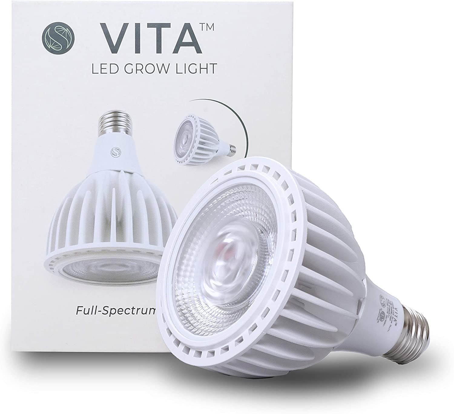 SOL VITA LED GROW LIGHT LAMP WHITE 60 DEG BEAM 20W 1500L 3000K COLOR TEMP PAR30 MEDIUM BASE DIMMABLE