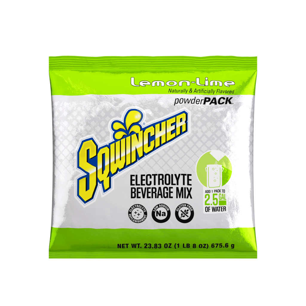 SQWINCHER 690-159060902 LEMON-LIME QWIKSERV POWDER CONCENTRATE YIELDS 16.9OZ  CASE/96 8/PACK