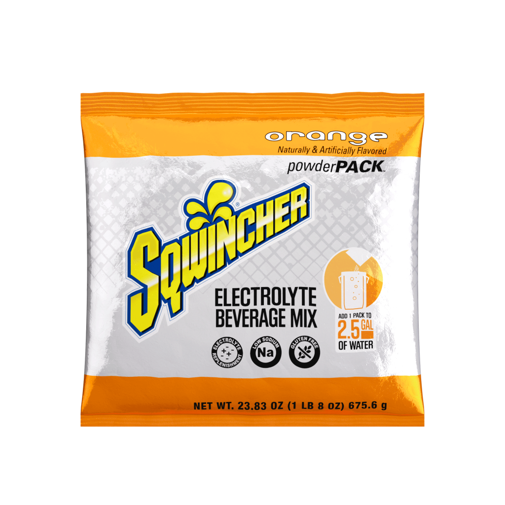 SQWINCHER 690-159060900 ORANGE QWIKSERV POWDER CONCENTRATE YIELDS 16.9OZ CASE/96  8/PACK