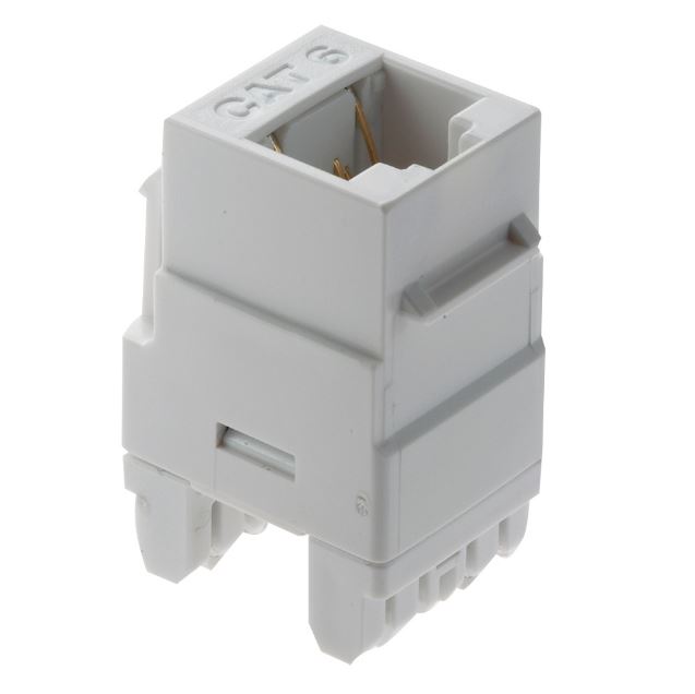 PASS WP3460-WH CAT 6 RJ45 T568 A/B CONNECTOR WHITE (M20) KEYSTONE