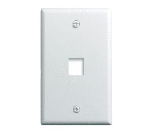 PASS WP3401-WH 1G WALL PLATE 1-PORT WH (M10) KEYSTONE