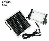 SOLTECH STL-SWL-204WMBK COSMO SOLAR LED FLOOD LIGHT 20W 3000L 4000K BLACK FINISH