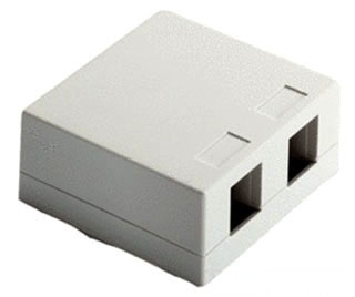 PASS WP3502-WH TWO PORT SURFACE MNT BOX WH (M10)