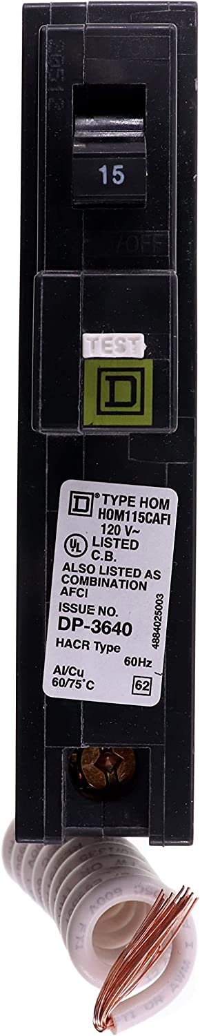 BRBR-SQD HOM115CAFI 1P 15A COMBO ARC FAULT