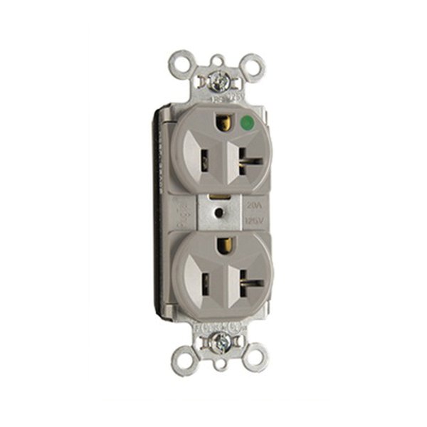 PASS PT-8300HGRY PT HG COMPACT DESIGN RECEPT 20A/125V GRY