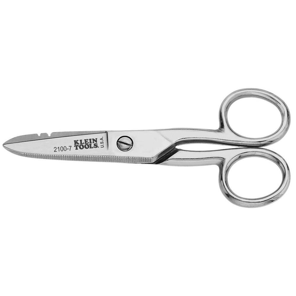KLEI 2100-7 SCISSORS, ELECTRICIAN STRIPPING NOTCHES