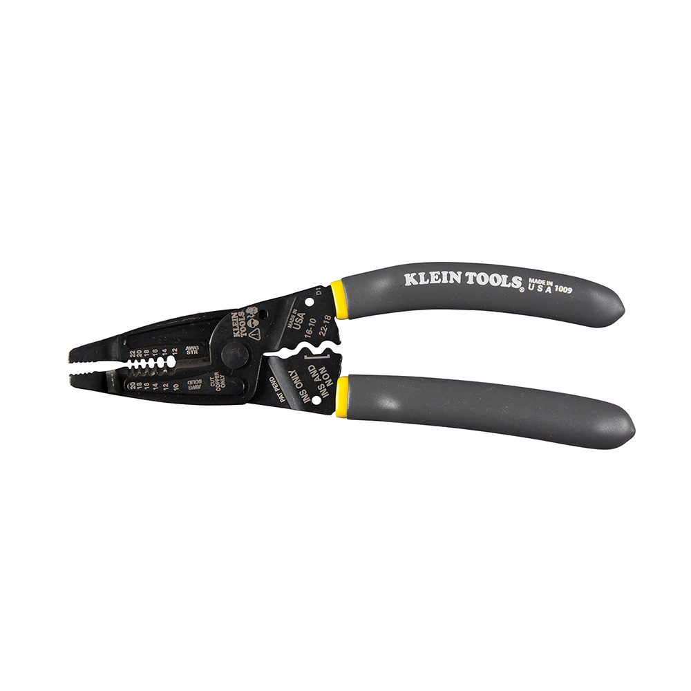 KLEI 1009 KLEIN-KURVE LONG-NOSE WIRE STRIPPER, WIRE CUTTER, CRIMPING TOOL