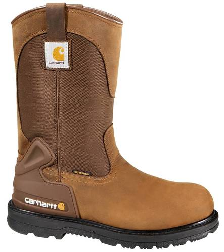 CARH CMP1200-BSNBRNOT-12W 11" WELLINGTON BISON BROWN OIL TANNED LEATHER AND ABRASION RESISTANT BALLISTIC 1200D DIRECT ATTACHED WELT CONSTRUCTION WITH DUAL DENSITY PU CARHARTT CORE OUTSOLE STEEL TOE MENS