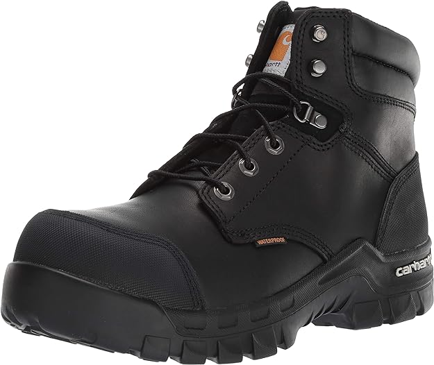 CARH CMR6971-BLKOT-10W RUG FLX 6"CMP TOE CSA BLK BLACK OIL TANNED LEATHER CEMENT CONSTRUCTED WITH CARHARTT RUBBER RUGGED FLEX OUTSOLE COMPOSITE TOE MENS