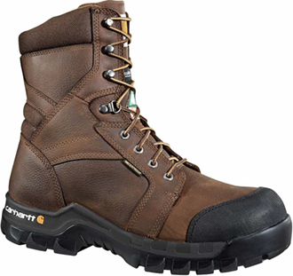 CARH CMR8939-DKBNOT-11W RUG FLEX 8" INS CT CSA BROWN OIL TANNED LEATHER CEMENT CONSTRUCTED WITH CARHARTT RUBBER RUGGED FLEX OUTSOLE COMPOSITE TOE MENS