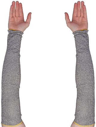 SGLV KTAG1T18TM TENACTIV SLV - GREY TAPERED KNIT, SINGER LAYER, 18IN W/TH, ASTM 2, MD SZS: XS-XL CASE