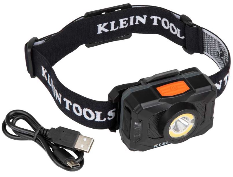 KLEI 56414 RECHARGEABLE 2-COLOR LED HEADLAMP WITH ADJUSTABLE STRAP
