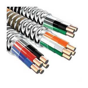 MCCABLE 12/2 ALUMINUM CLAD 250' *STRANDED* MC CABLE 120V BLACK, WHITE, GREEN (2158S42-00) (A058-42-00) (800265-250)