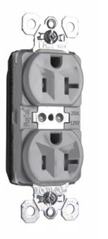 PASS PTTR5362-GRY DUP RECEP TR 20A 125V GRY