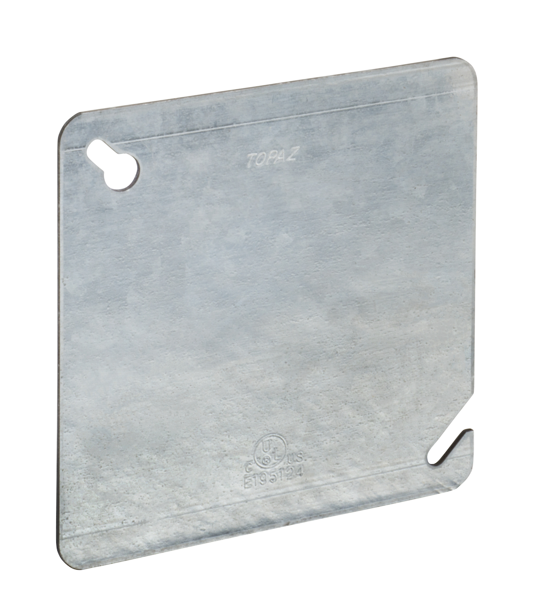 TPZ C7516 4" SQ COVER FLAT-BLANK-50PK