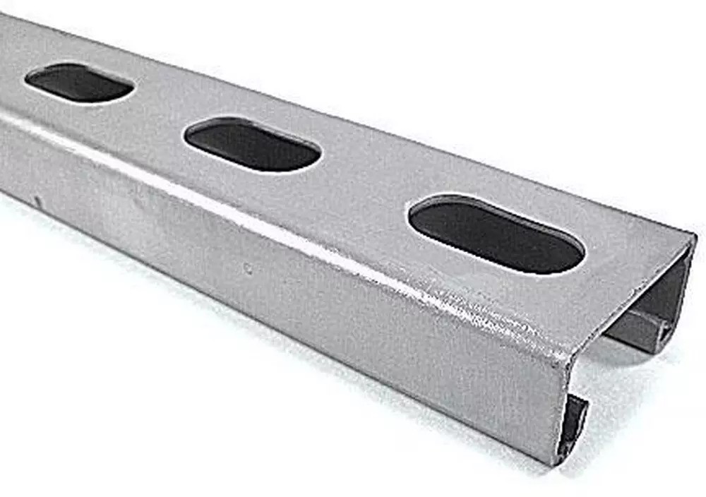 STRUT 13/16"X 1-5/8" SHALLOW HALF-SLOT STRUT 10' GALV 7/8"