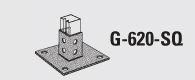 GSTR G620 10-HOLE SINGLE POST BASE DIAGONAL 6X6X3-1/2