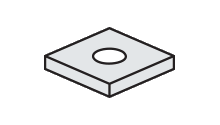 GSTR G201050 SQUARE WASHER 1/2 1BX = 100PCS