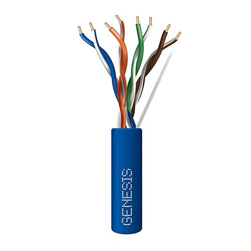 GENE 63601106 CAT6 PVC CMR (NON PLENUM) BLUE 1000' REEL PULL BOX