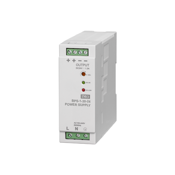 IMO BPS-1-30-24DC POWER SUPPLY 90-264V AC INPUT 24V DC OUTPUT 30 WATTS 1.3A DIN RAIL MOUNTING CURUS