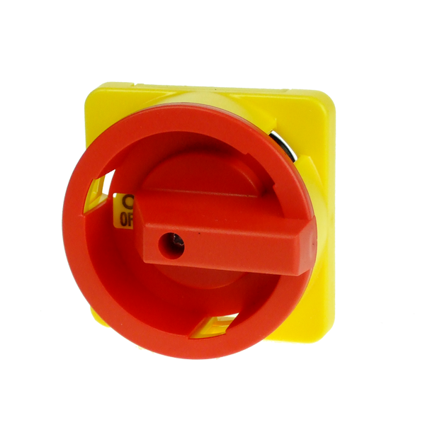 IMO H69-0001 ISOLATOR ROTARY HANDLE 64X64MM RED AND YELLOW FOR 69 RANGE ISOLATORS